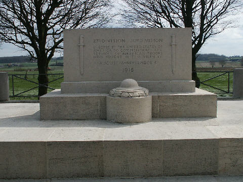 The US 27th and 30th Divisions Memorial at Vierstraat