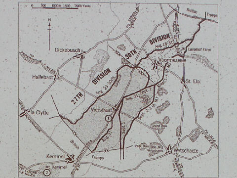 Part of the explanatory panel showing the map